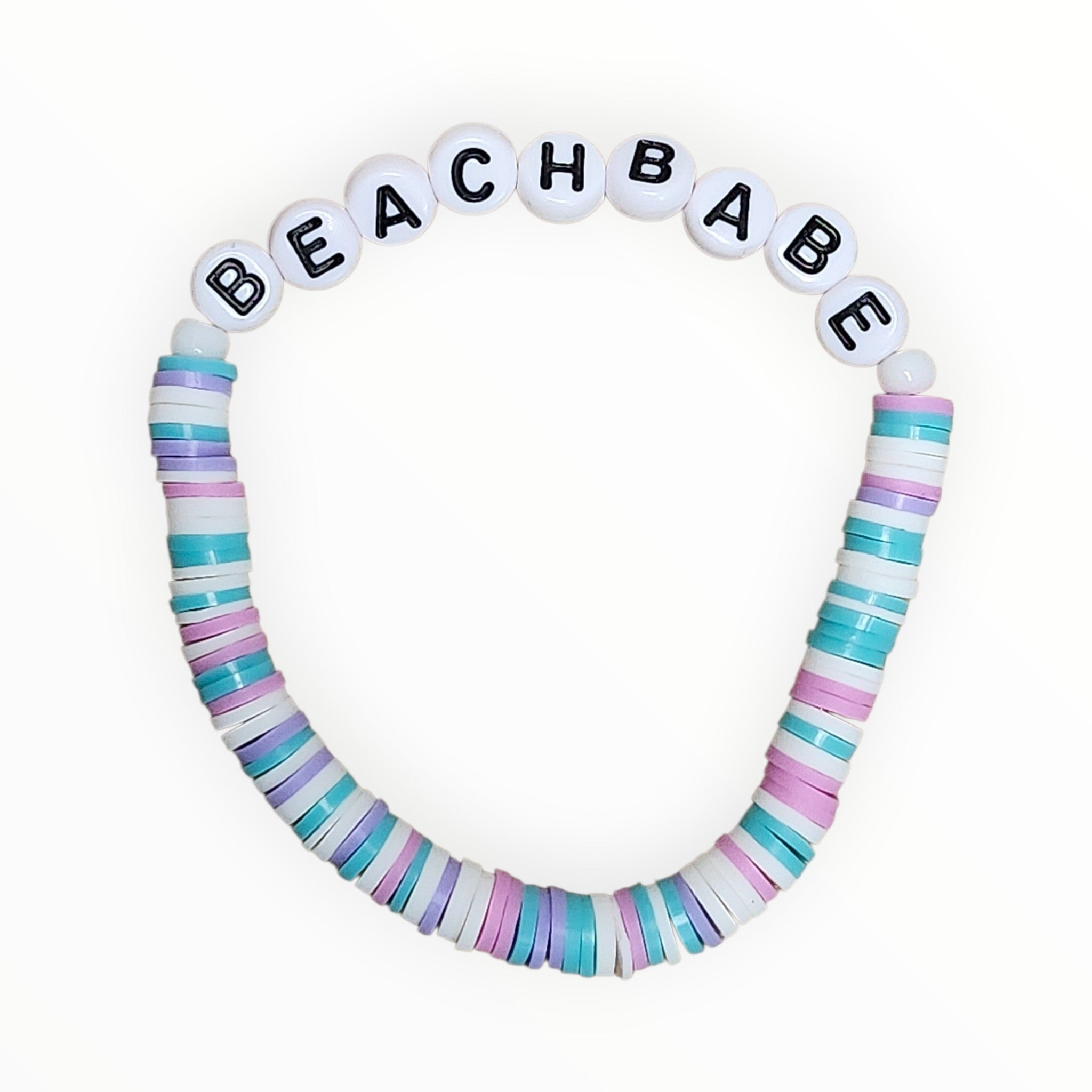 CLAY BEAD BRACELET-"BEACHBABE" - It's Beadiful By MistyMae
