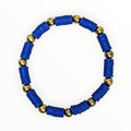 Clay Bead Bracelet Blue - It's Beadiful By MistyMae
