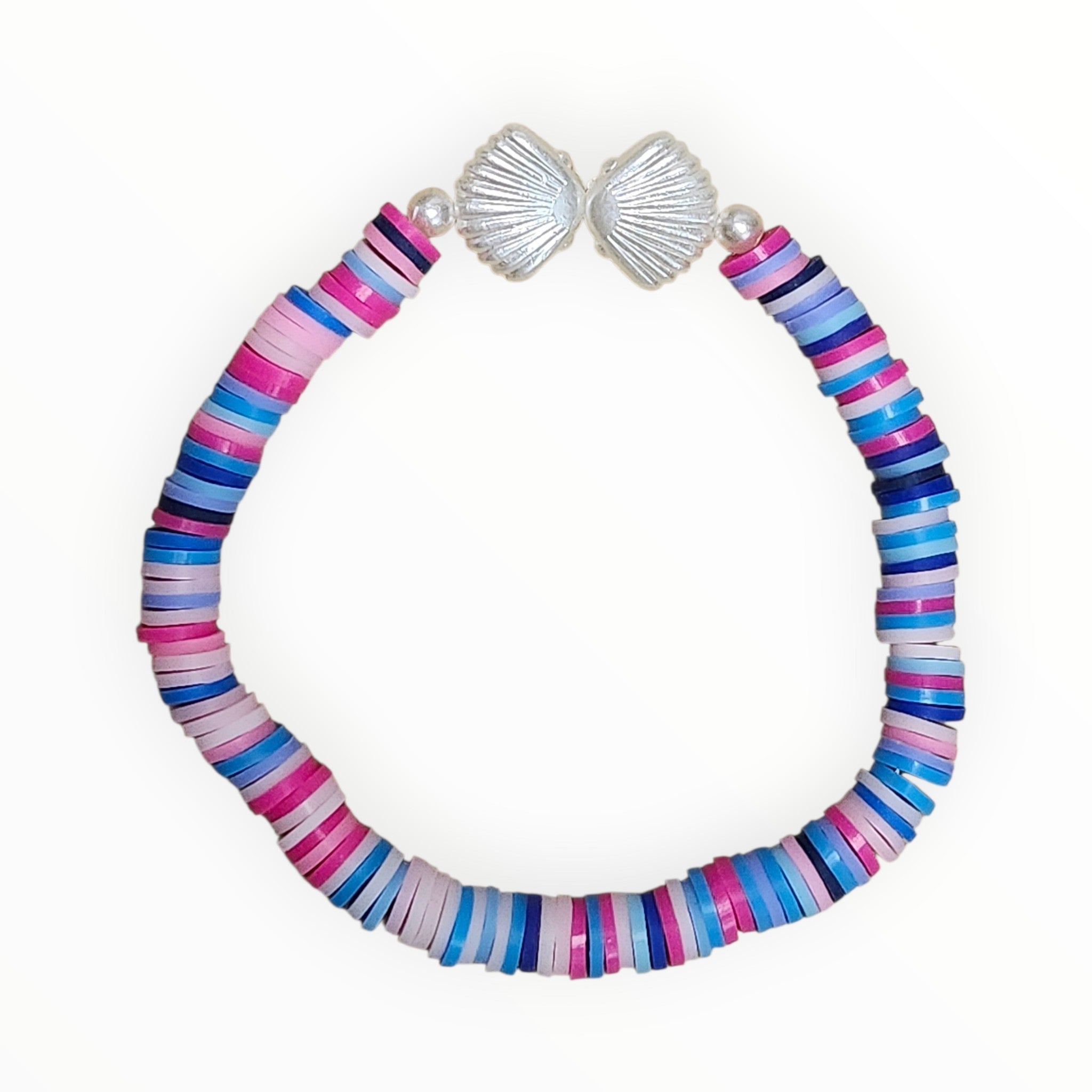 CLAY BEAD BRACELET-HOT GIRL SUMMER: "SEASHELLS" - It's Beadiful By MistyMae