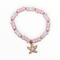 Clay Bead Bracelet Pink Starfish - It's Beadiful By MistyMae