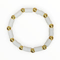 Clay Bead Bracelet White - It's Beadiful By MistyMae
