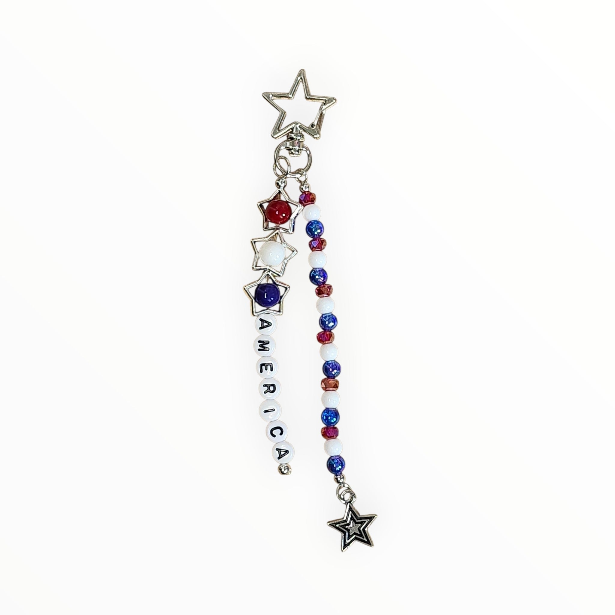 Keychain America - It's Beadiful By MistyMae