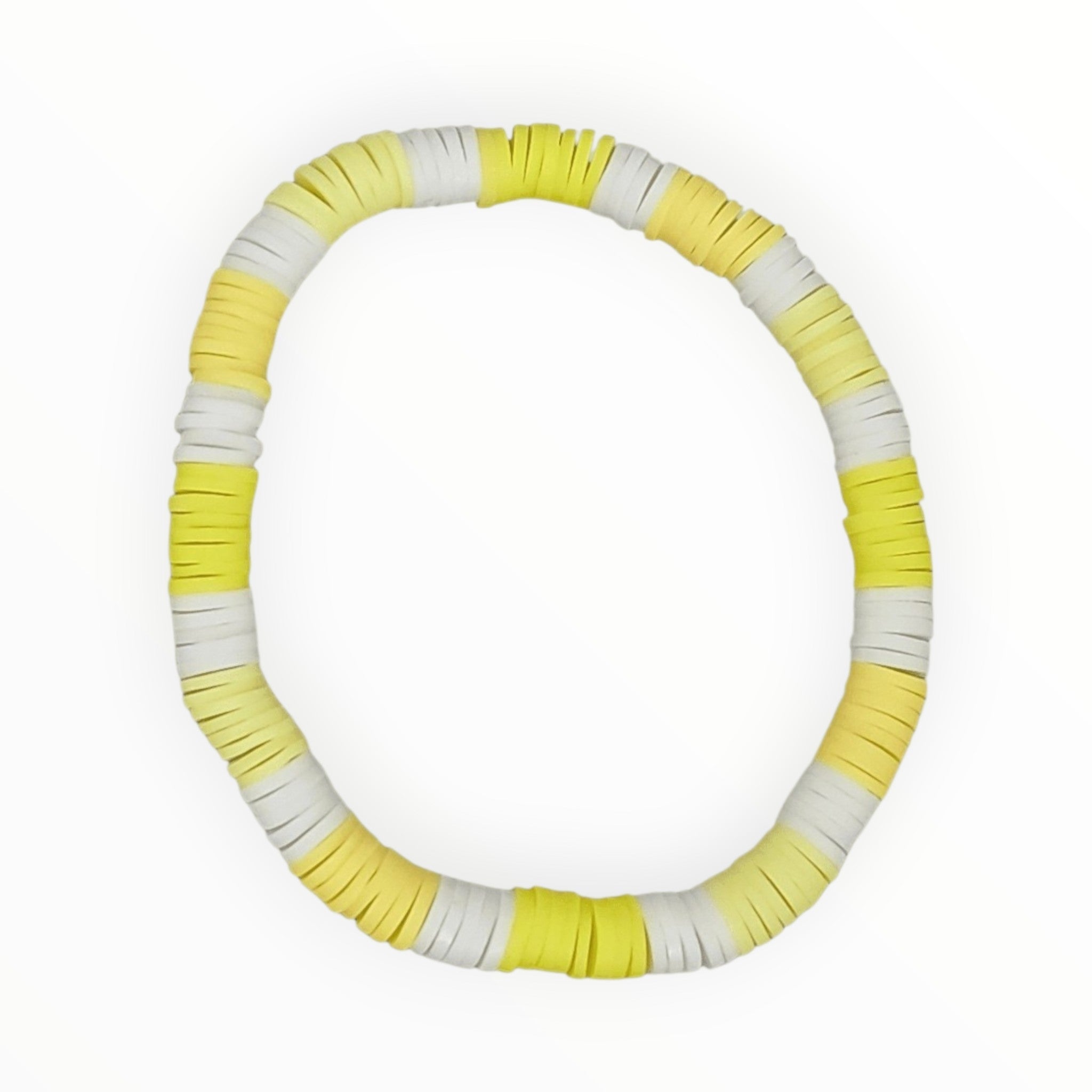 Multicolored Polymer Clay Bead Bracelet. LIMONCELLO - It's Beadiful By MistyMae