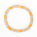 Multicolored Polymer Clay Bead Bracelet. ORANGE CREAMSICLE - It's Beadiful By MistyMae