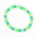Multicolored Polymer Clay Bead Bracelet. SHAMROCK - It's Beadiful By MistyMae