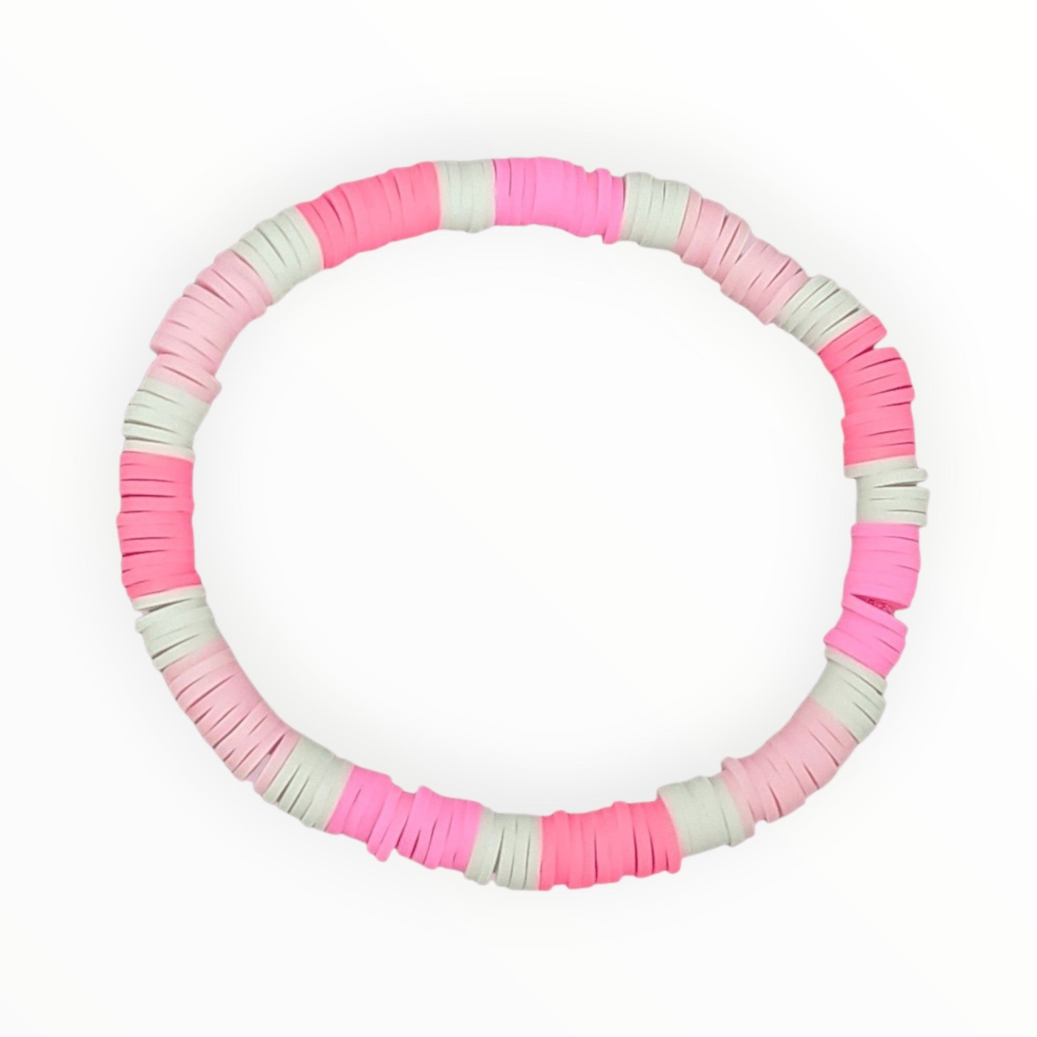 Multicolored Polymer Clay Bead Bracelet. STRAWBERRY SHORTCAKE - It's Beadiful By MistyMae