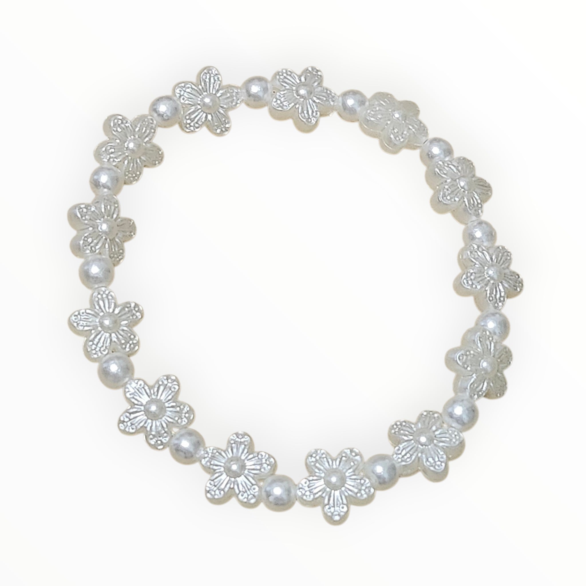 Pearly Flower Bracelet - It's Beadiful By MistyMae