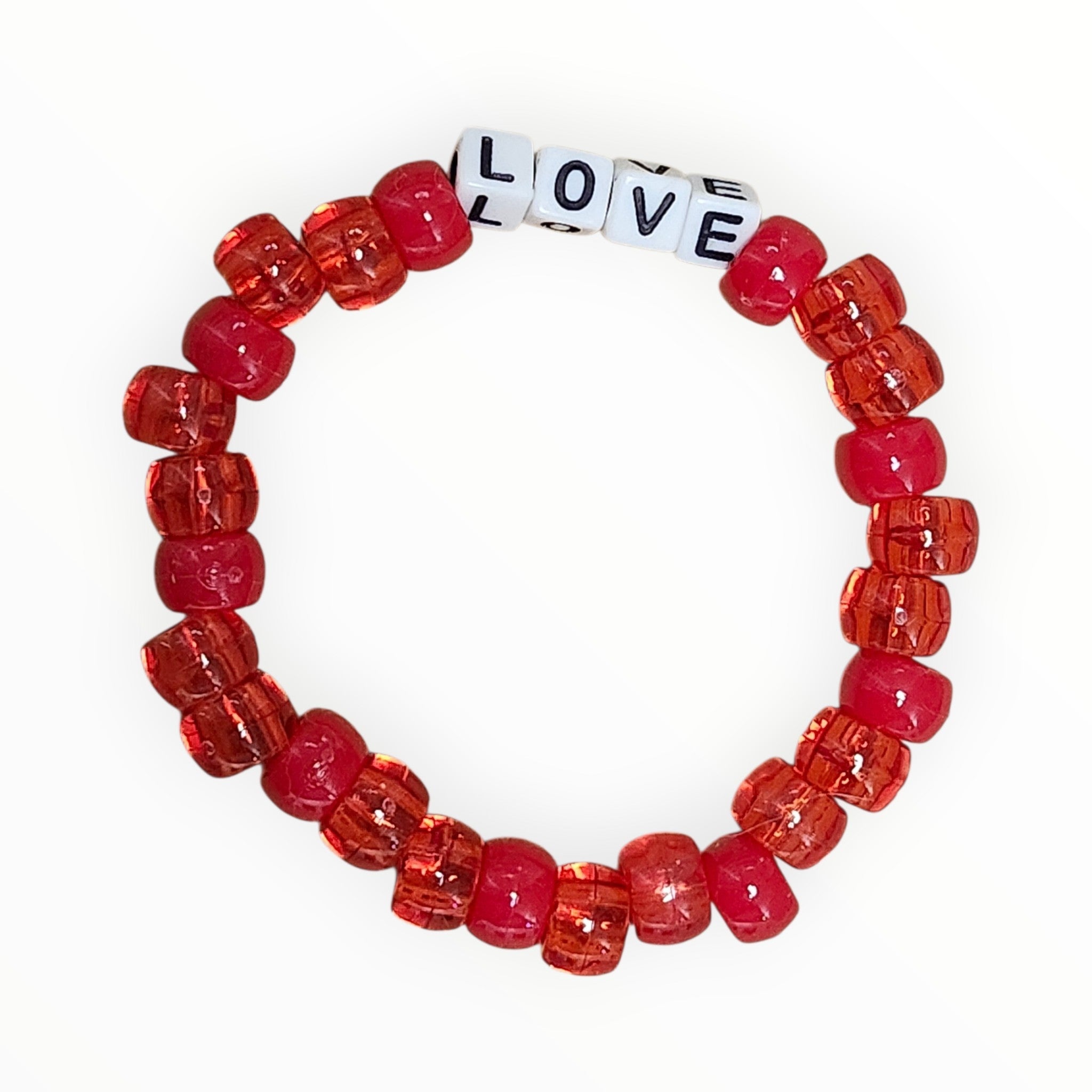 PONY BEAD BRACELET-"LOVE" - It's Beadiful By MistyMae