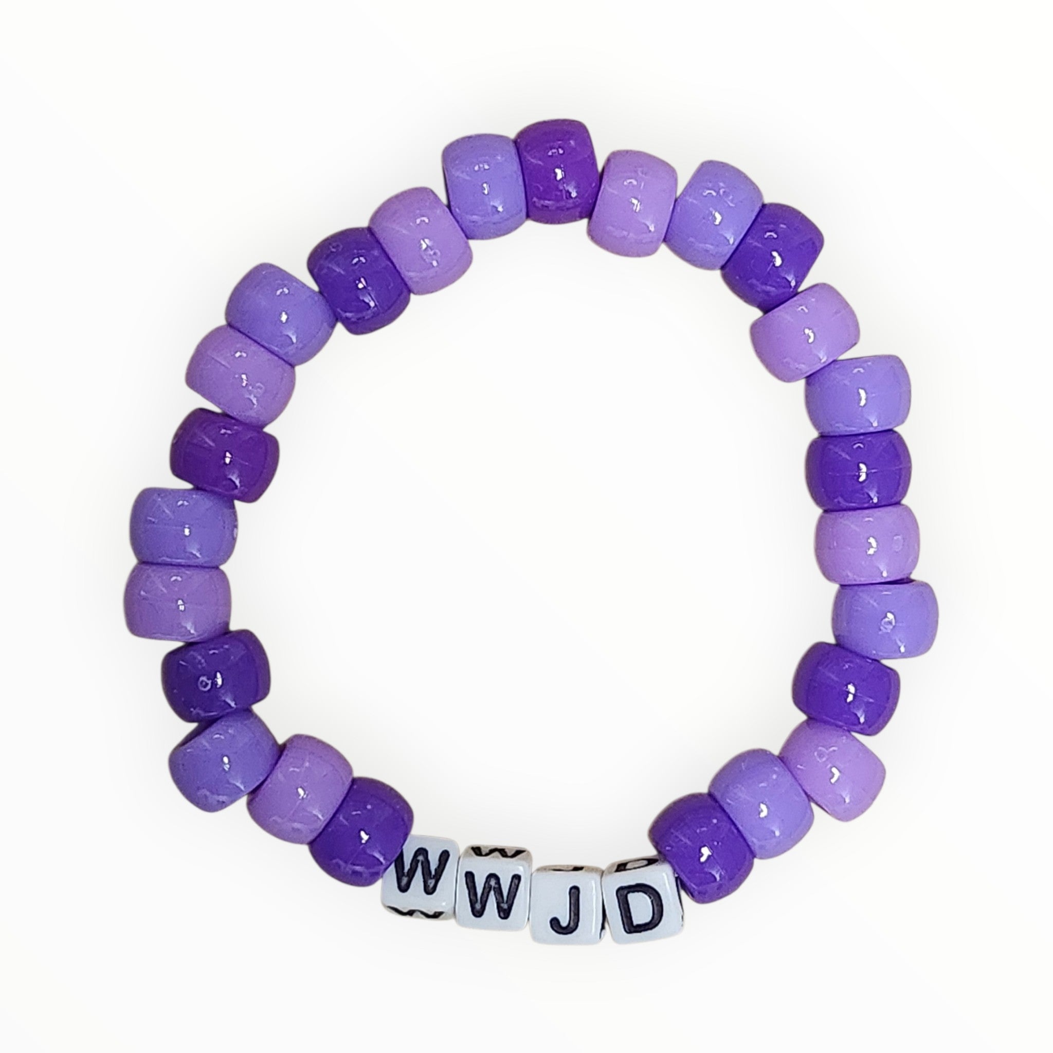 PONY BEAD BRACELET-"WWJD" - It's Beadiful By MistyMae