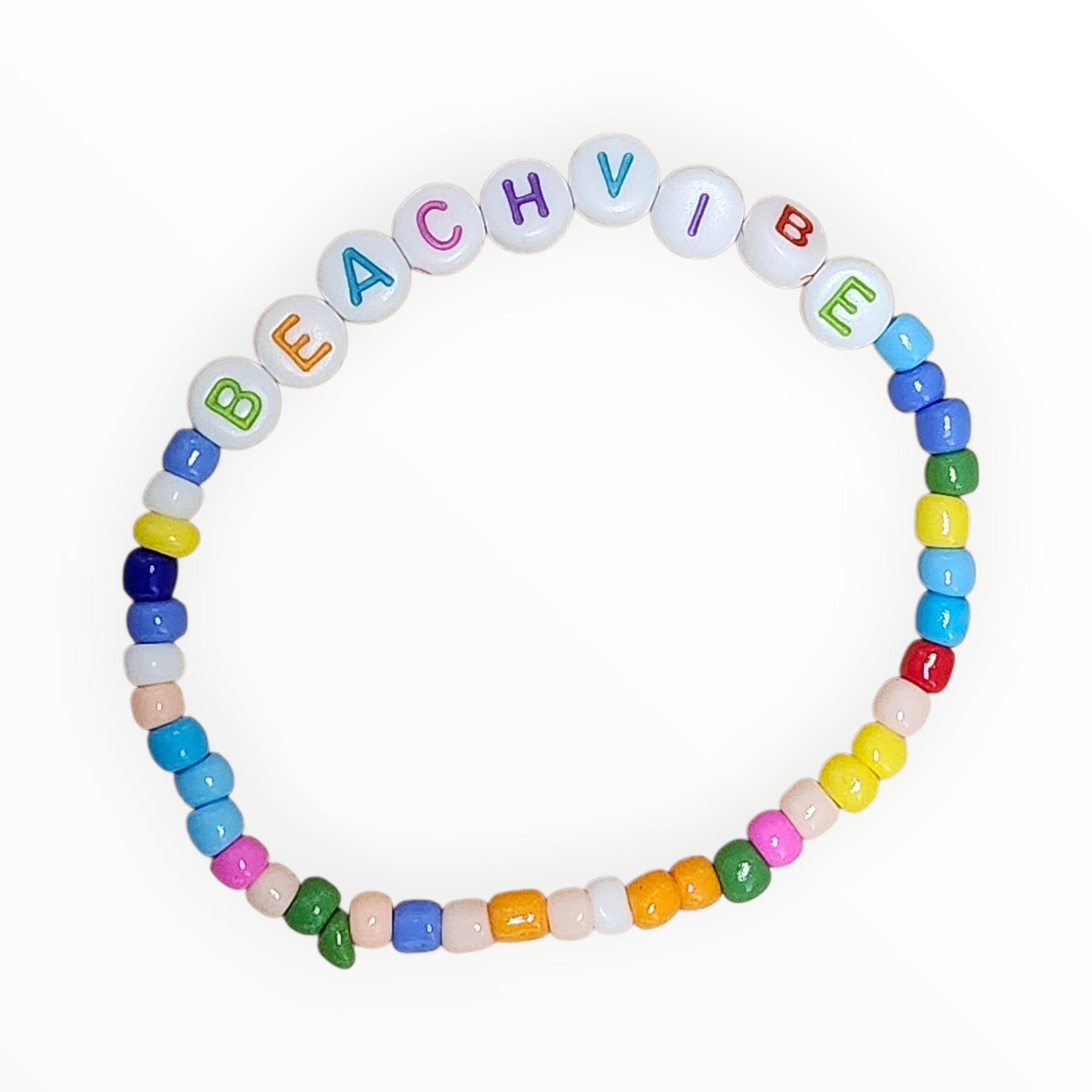 SEED BEAD BRACELET-"BEACHVIBE" - It's Beadiful By MistyMae