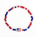 Seed Bead Bracelet Flag - It's Beadiful By MistyMae