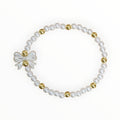 Seed Bead Bracelet- Pearly Bow - It's Beadiful By MistyMae