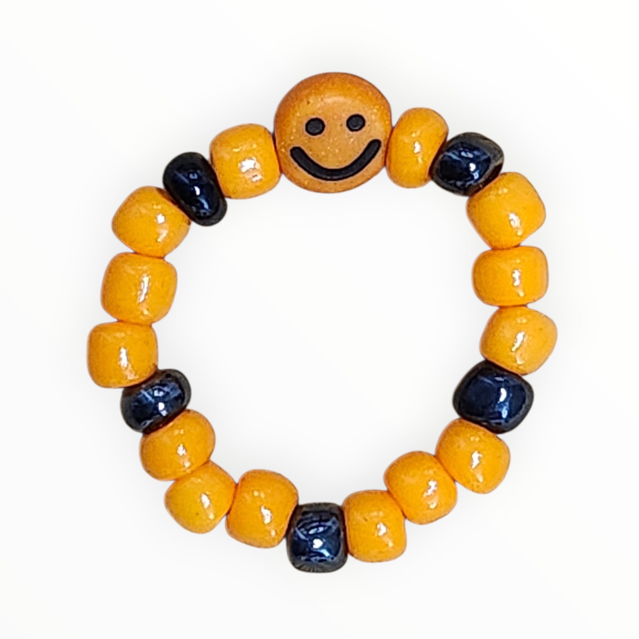 SEED BEAD RING ORANGE - It's Beadiful By MistyMae