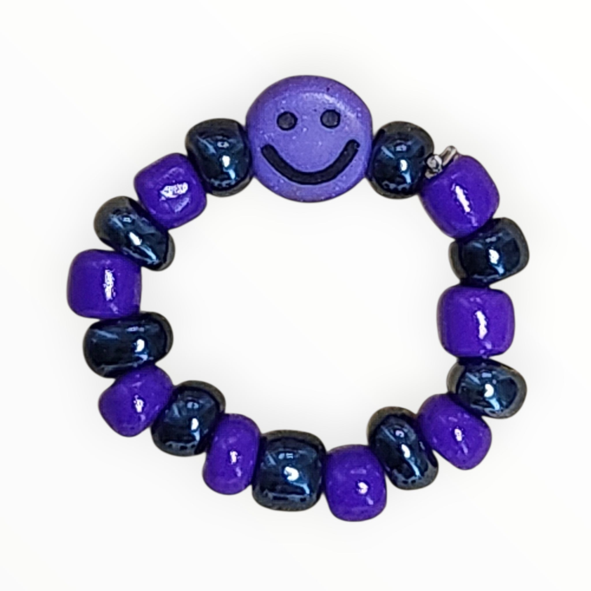 SEED BEAD RING PURPLE - It's Beadiful By MistyMae